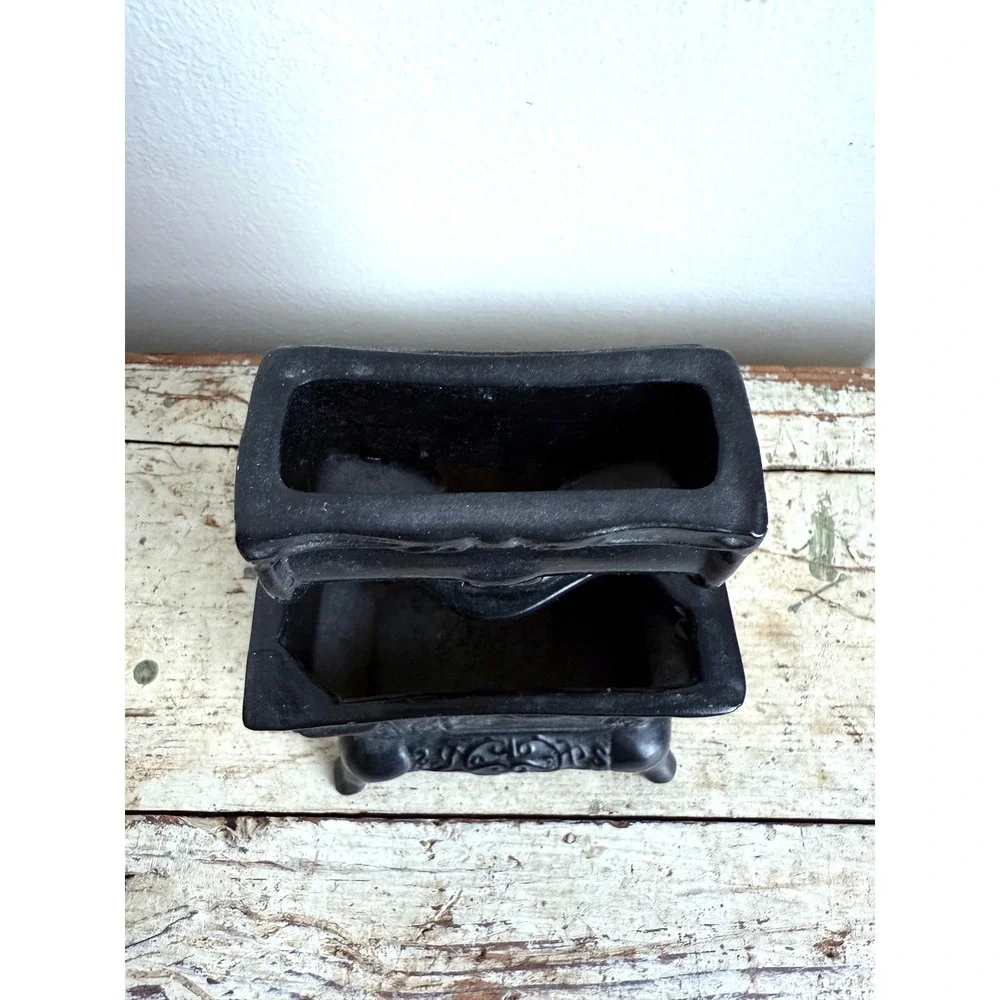 Vintage Miniature Cook Stove Ceramic Planter 1960s Match‎ Holder Dollhouse